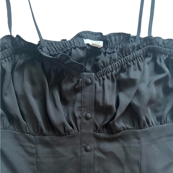 Self-Tie-Strap Ruffle Mini Dress - Picture 6 of 6